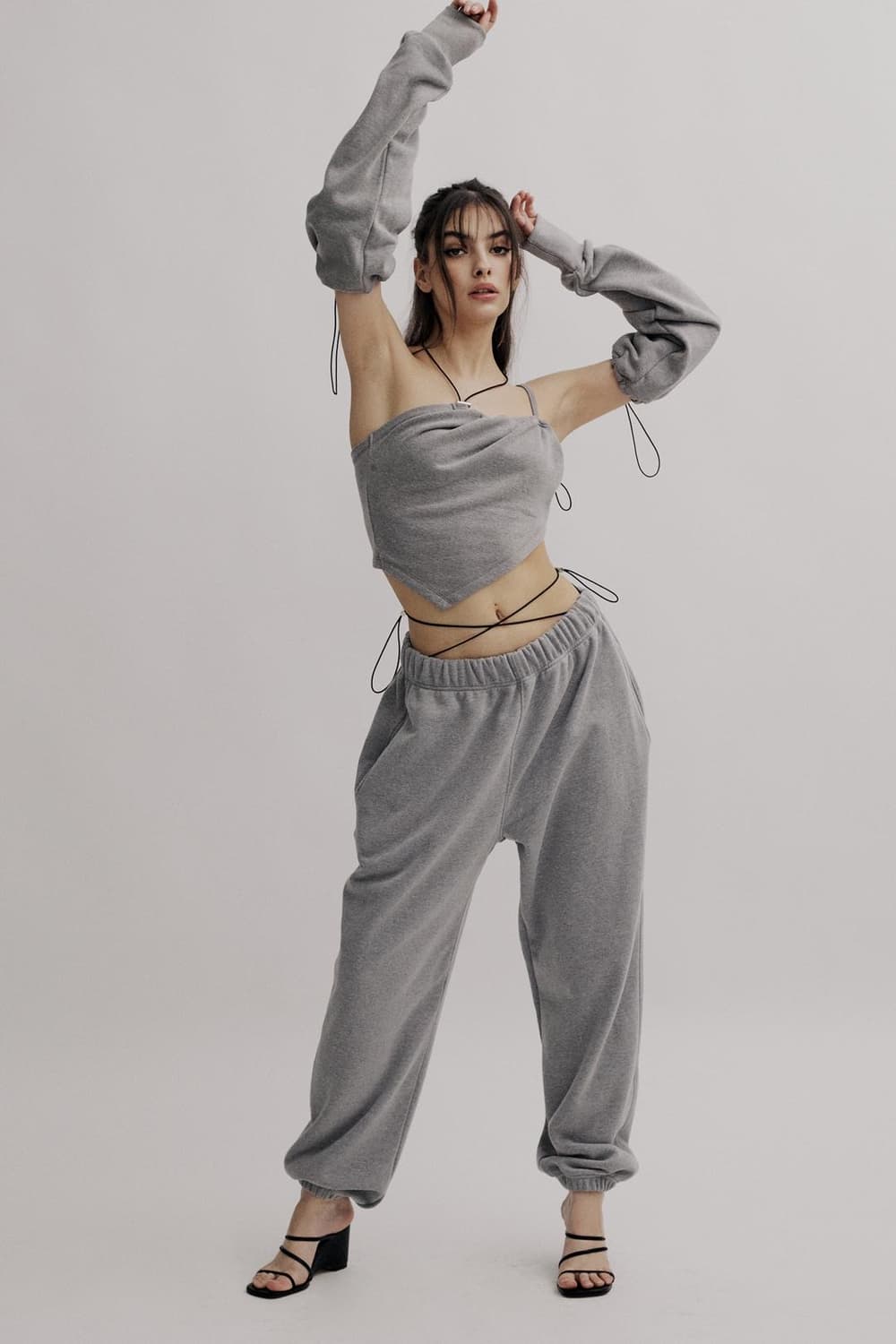 쓰리타임즈 스토퍼 조거 스웻팬츠 그레이 threetimes stopper 상품이미지1