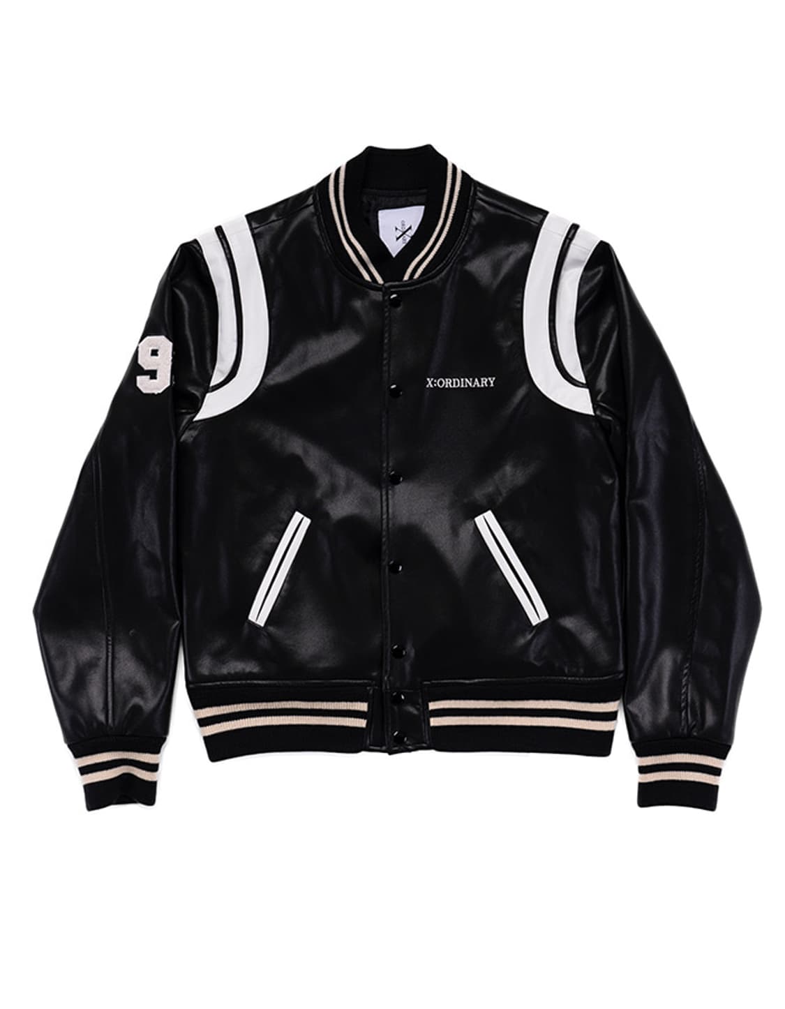 급처) xordinary LambSkin Varsity Jacket 상품이미지4