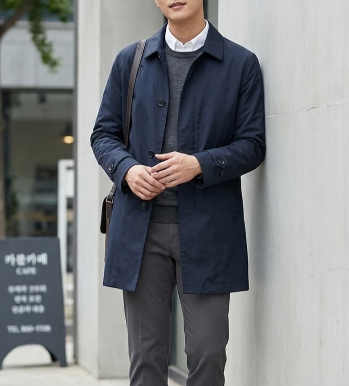 [110]헤지스 간절기 싱글 코트 상품이미지1