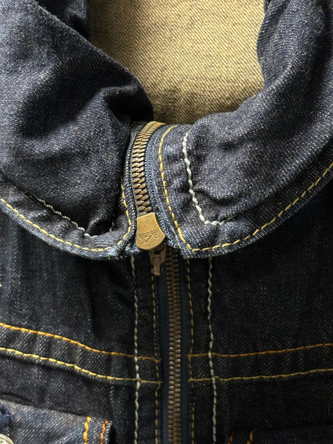 Chelseagarb 하이넥 집업 데님자켓 상품이미지4