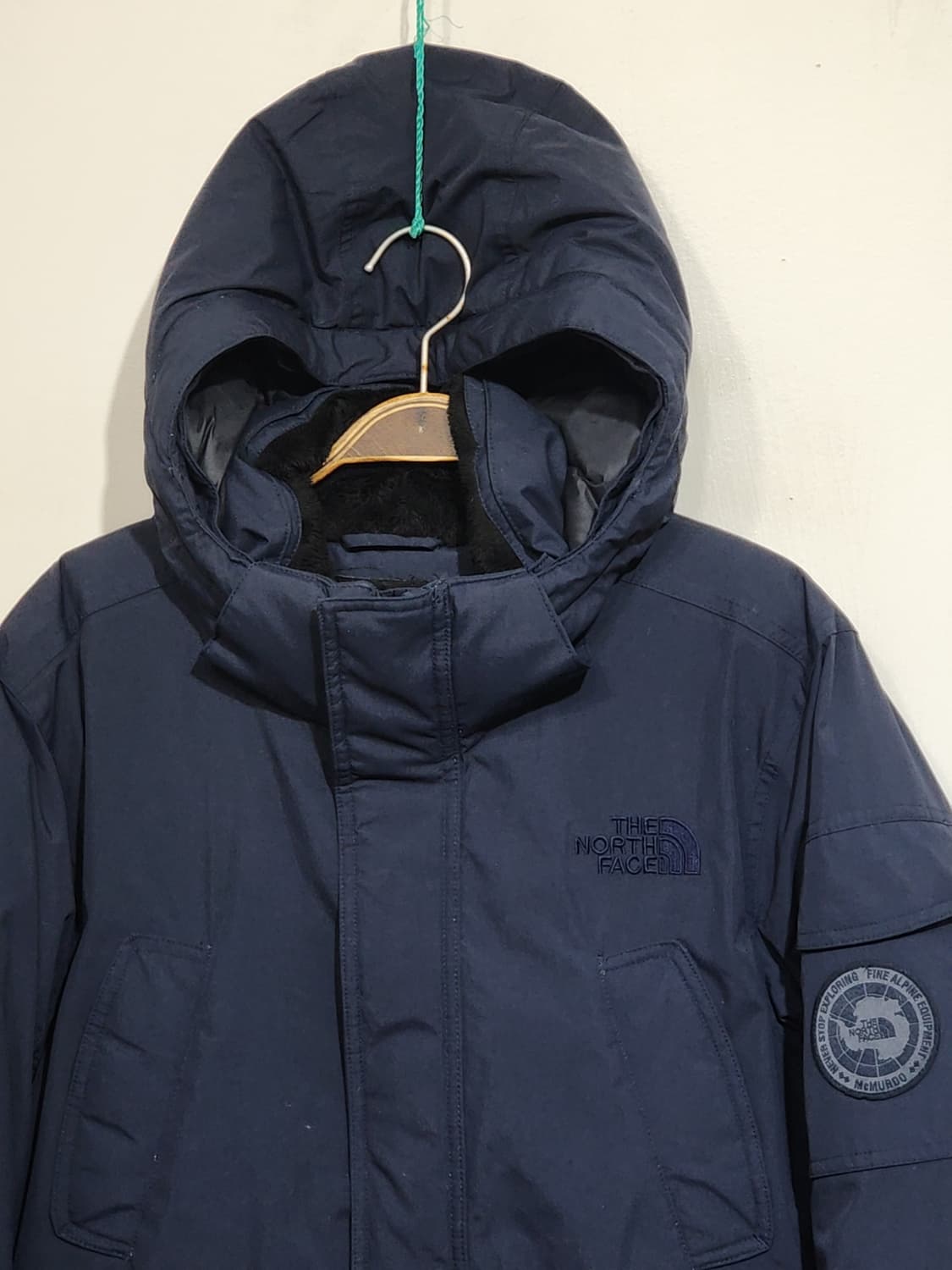 (95) 노스페이스 맥머도 패딩점퍼 네이비 거위털 구스다운 후드자켓  상품이미지2