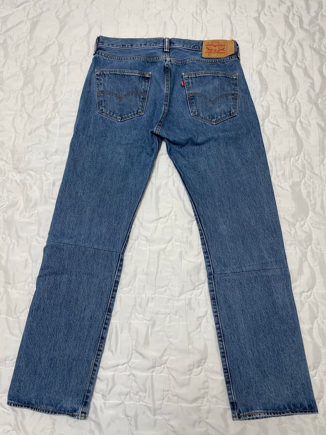 리바이스 501 리메이킹데님 무릎절개  상품이미지5