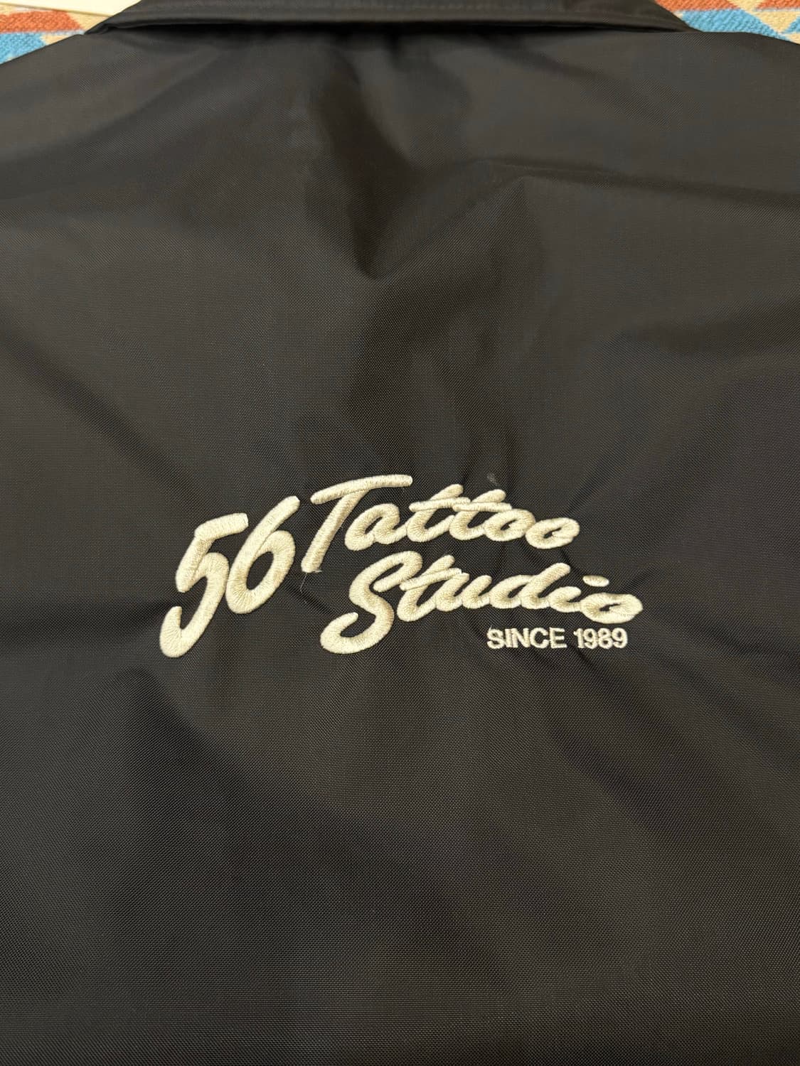 [XL] 와코마리아 x 56타투 스튜디오 코치자켓 블랙  상품이미지4