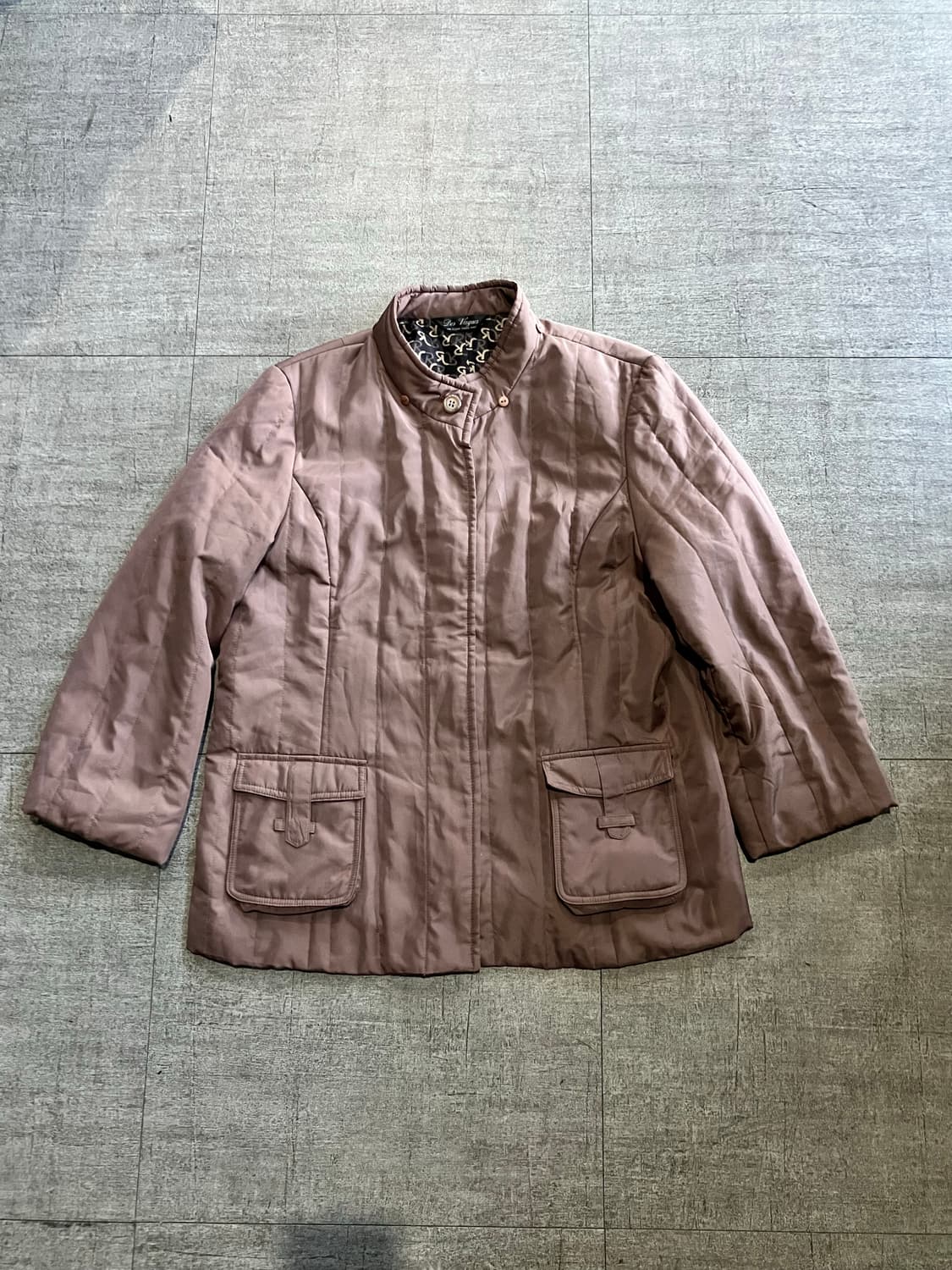 일본빈티지 Devague 올드스쿨보헤미안 대대장 사파리 퀄팅자켓 상품이미지1