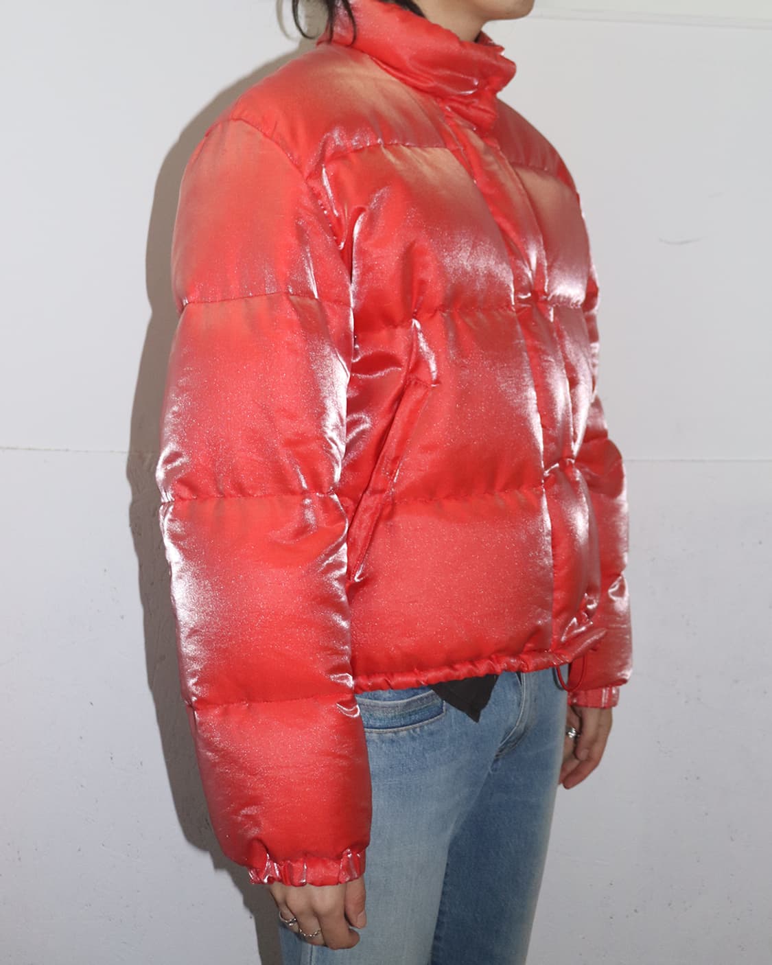 몽클레어 그레노블 체리 핑크 글리터 패디드 자켓 상품이미지3