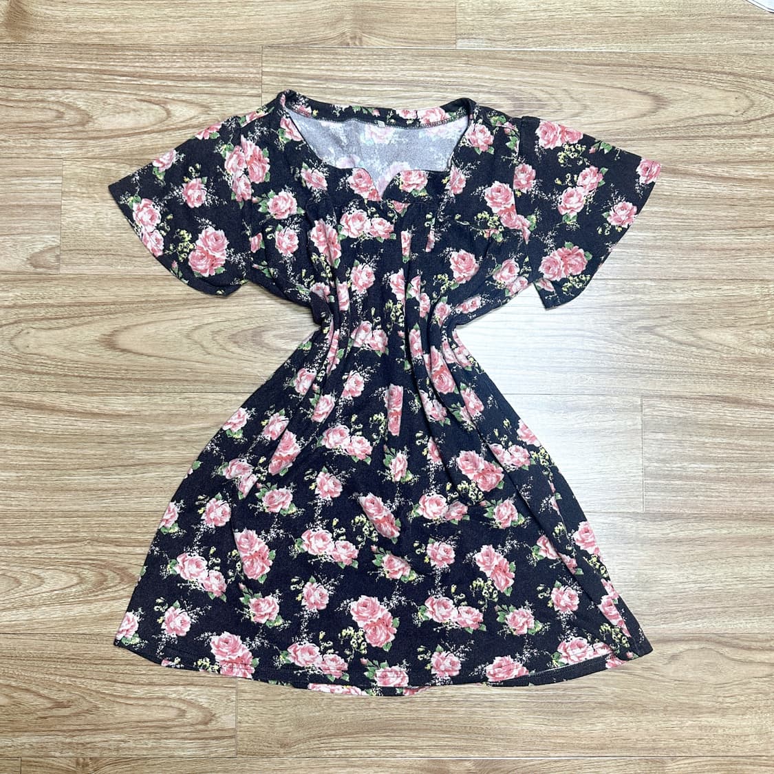 빈티지 초코 딸기 핑크 플라워 원피스 히메갸루 로걀 라떼 리즈리사깔 상품이미지1