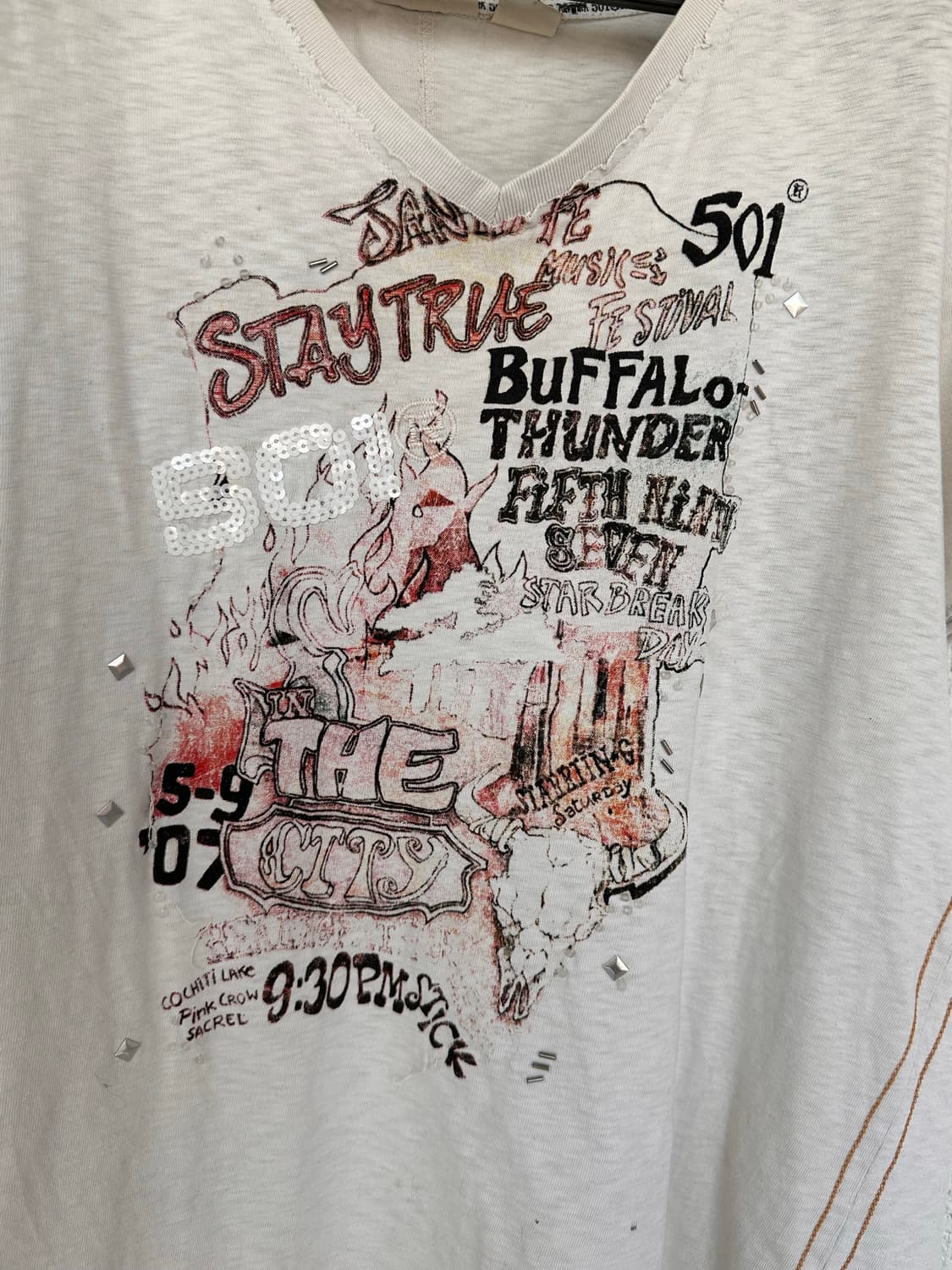 LEVIS 501 y2k printing 1/2 T 상품이미지4
