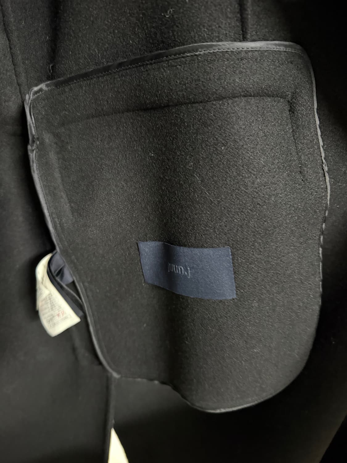 준지 멕시 코트 블랙 48사이즈 상품이미지7