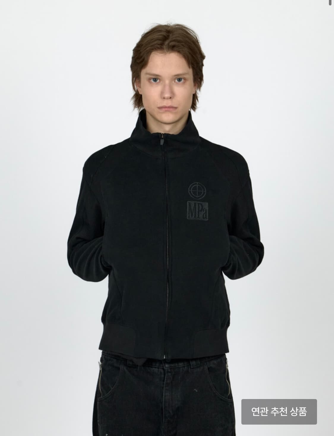 MPa CONTRAST ZIPPED JACKET (BLACK) 상품이미지1