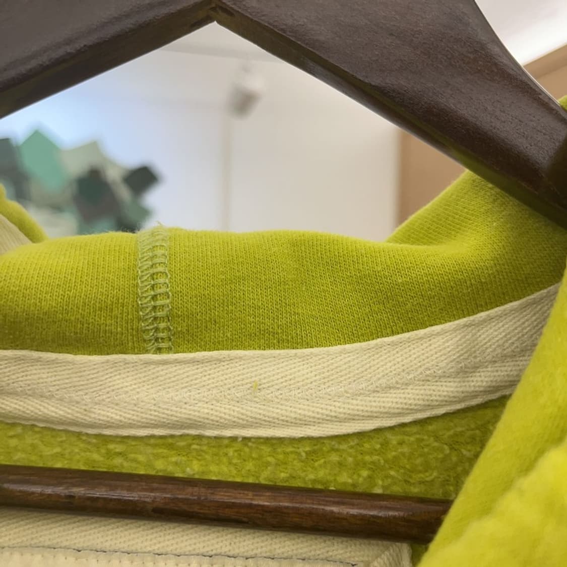 아베크롬비 Y2K 00's 라임그린 기모 후드집업 L C08854 상품이미지10