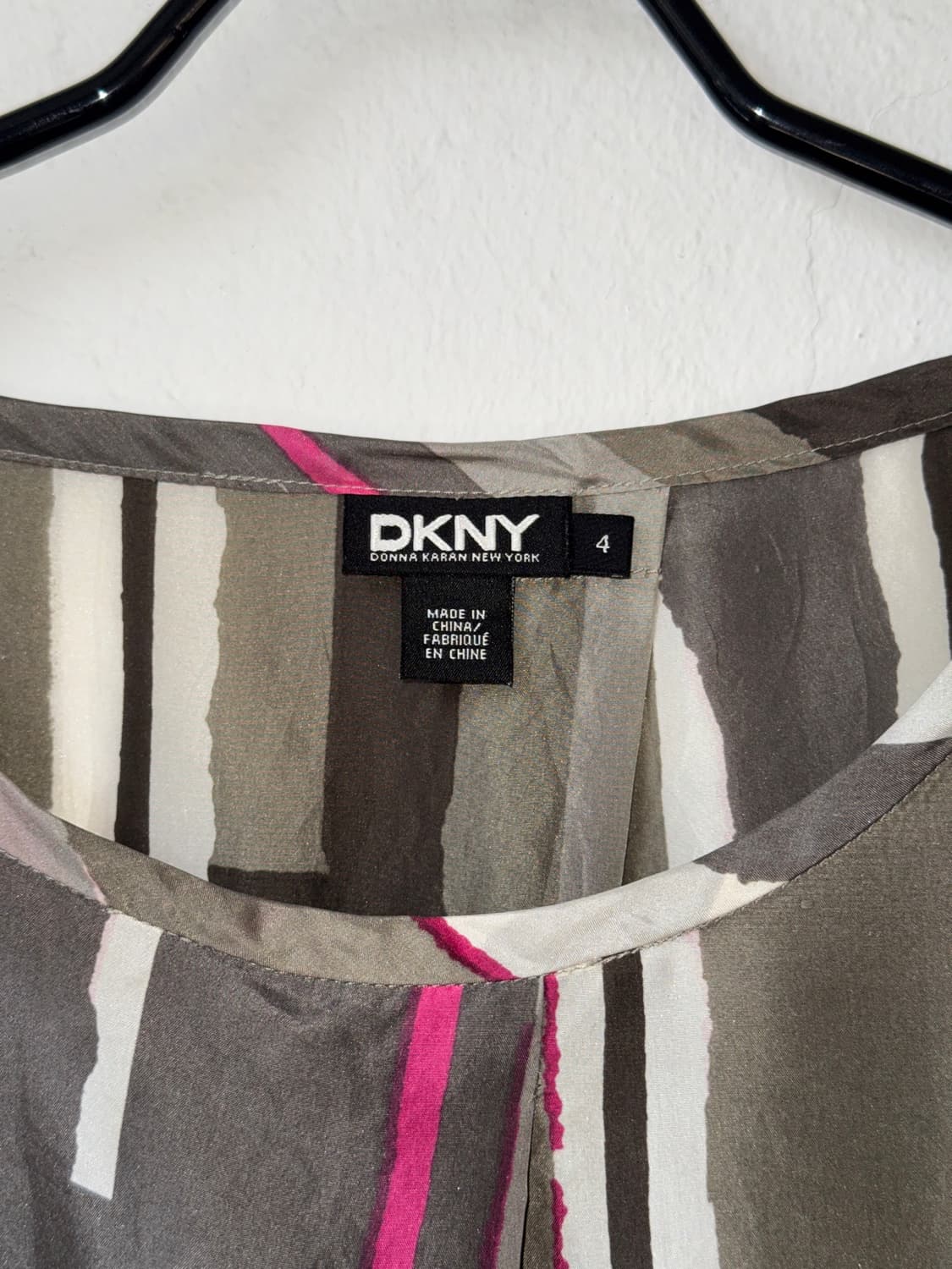 DKNY 디케이앤와이 실버 패턴 블라우스(4) 상품이미지2