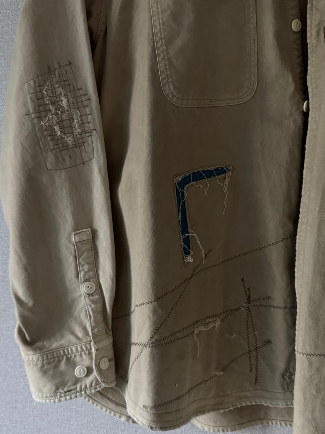 [1] Visvim Grand river L/S crash.khaki 상품이미지6