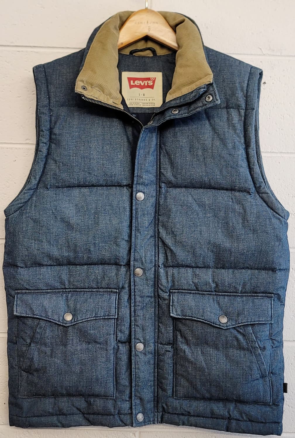 리바이스(Levi's) 데님패딩베스트(패딩조끼) 판매 상품이미지2