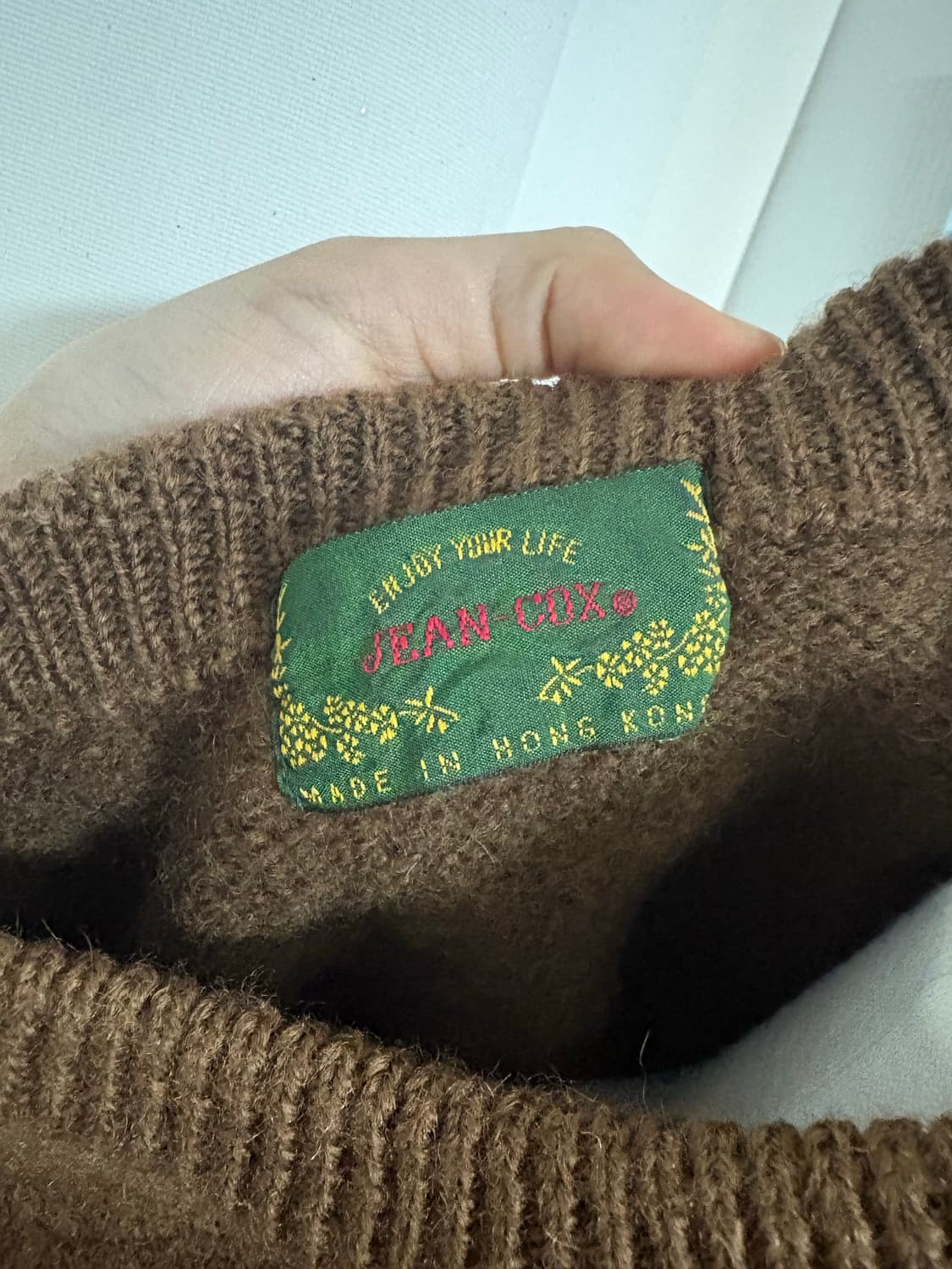 brown flower knitwear 상품이미지3