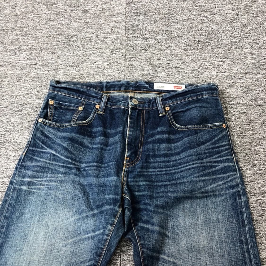 리바이스 정품 502 빈티지 캣워싱 스트레이트 데님팬츠 상품이미지5