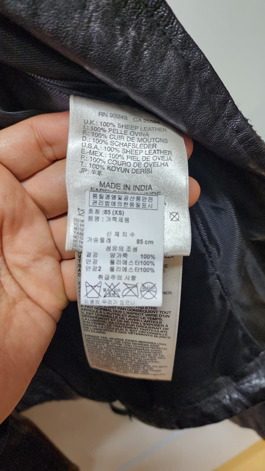 정품 매장판 디젤(DIESEL) 레더 가죽 라이더 자켓 상품이미지5