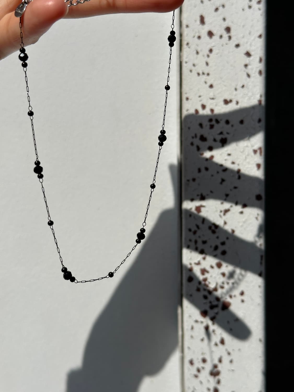 Noir Rhythm Beaded Choker Necklace 상품이미지2