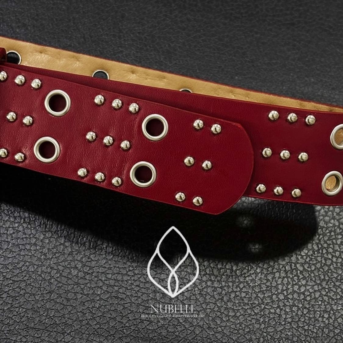 🌗 Eyelet stud belt / 아일렛 스터드 웨스턴 벨트 상품이미지4