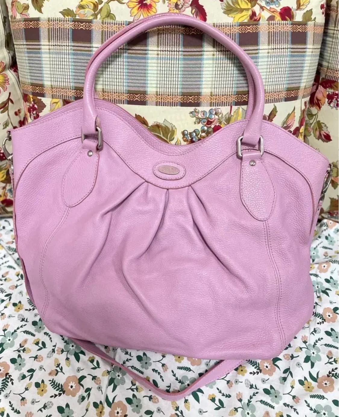 브릭스 가죽핑크라지토트숄더백 상품이미지1