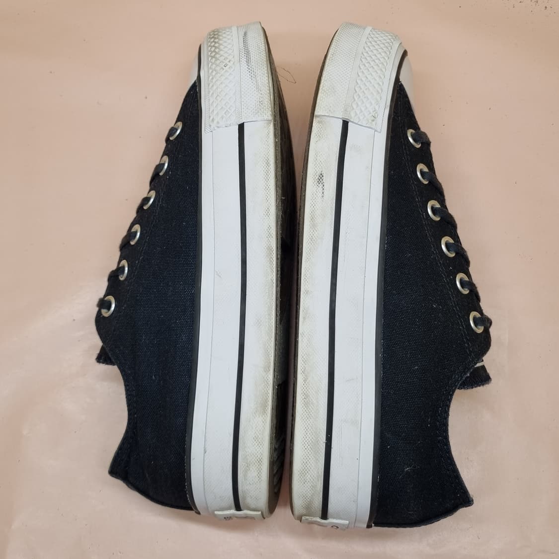 컨버스 척테일러 로우 블랙 스니커즈 255 상품이미지5