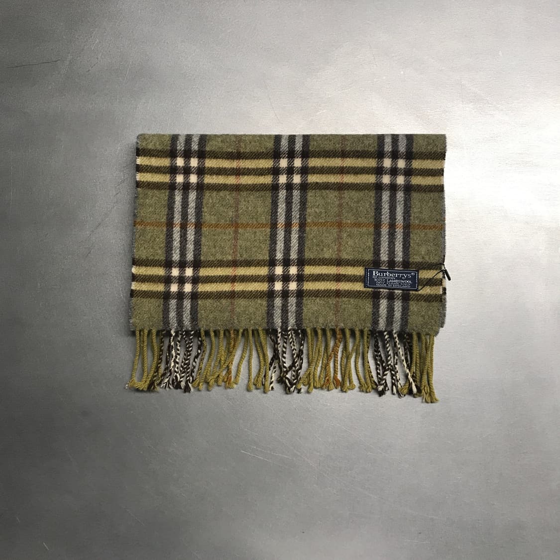 버버리 정품 램스울 머플러 카키 상품이미지2