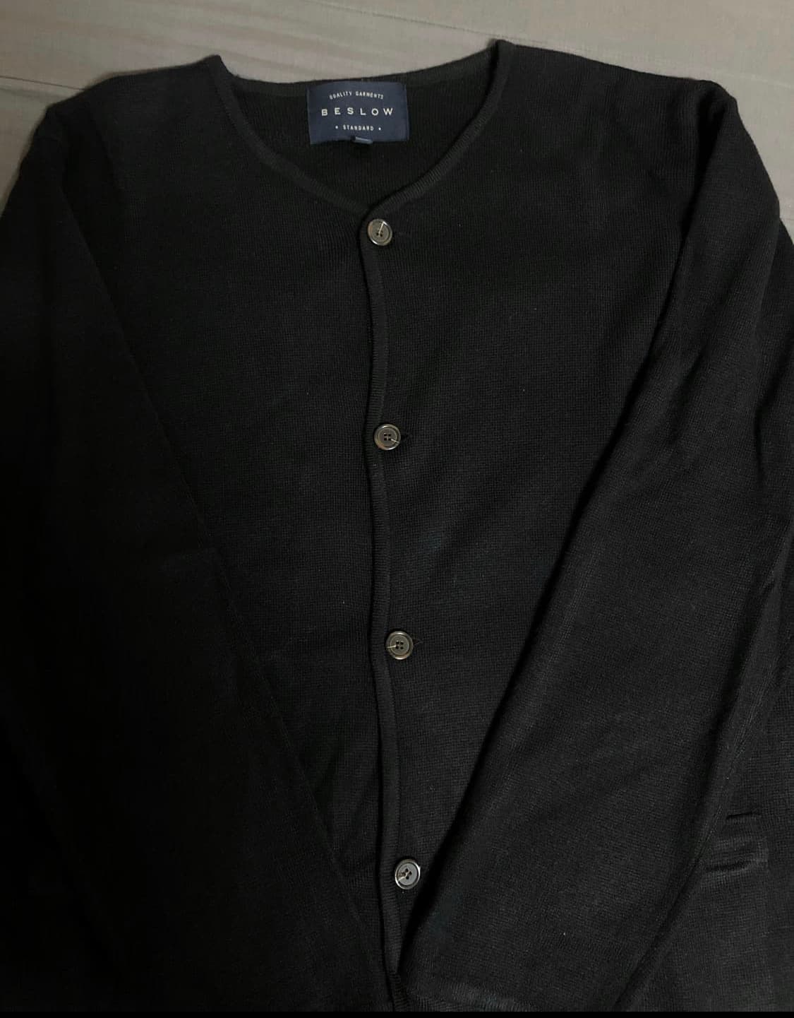 (오늘만급처)비슬로우 스탠다드 가디건 블랙L 상품이미지1