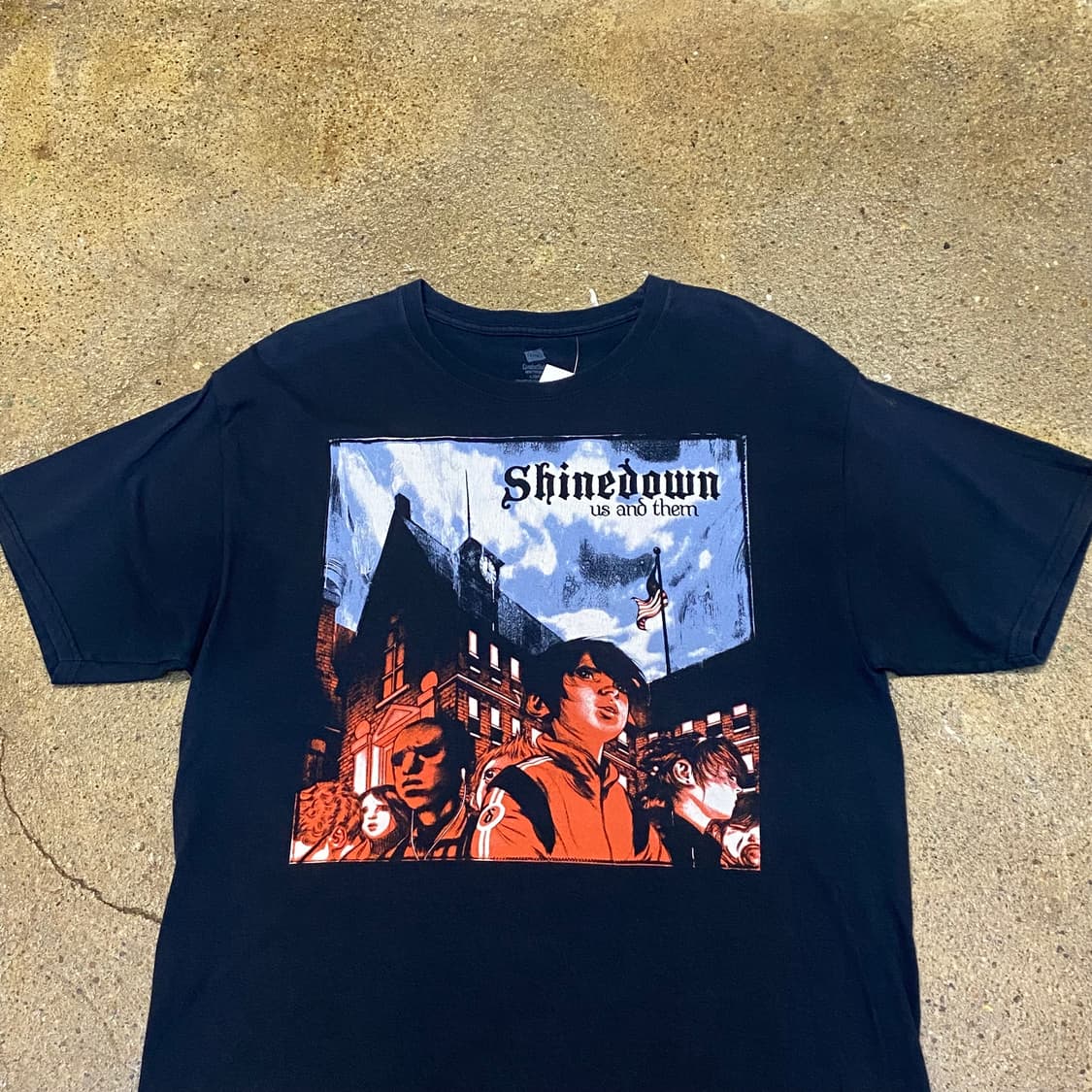 미국 빈티지 밴드 샤인다운 투어티 반팔티 락티셔츠 상품이미지2