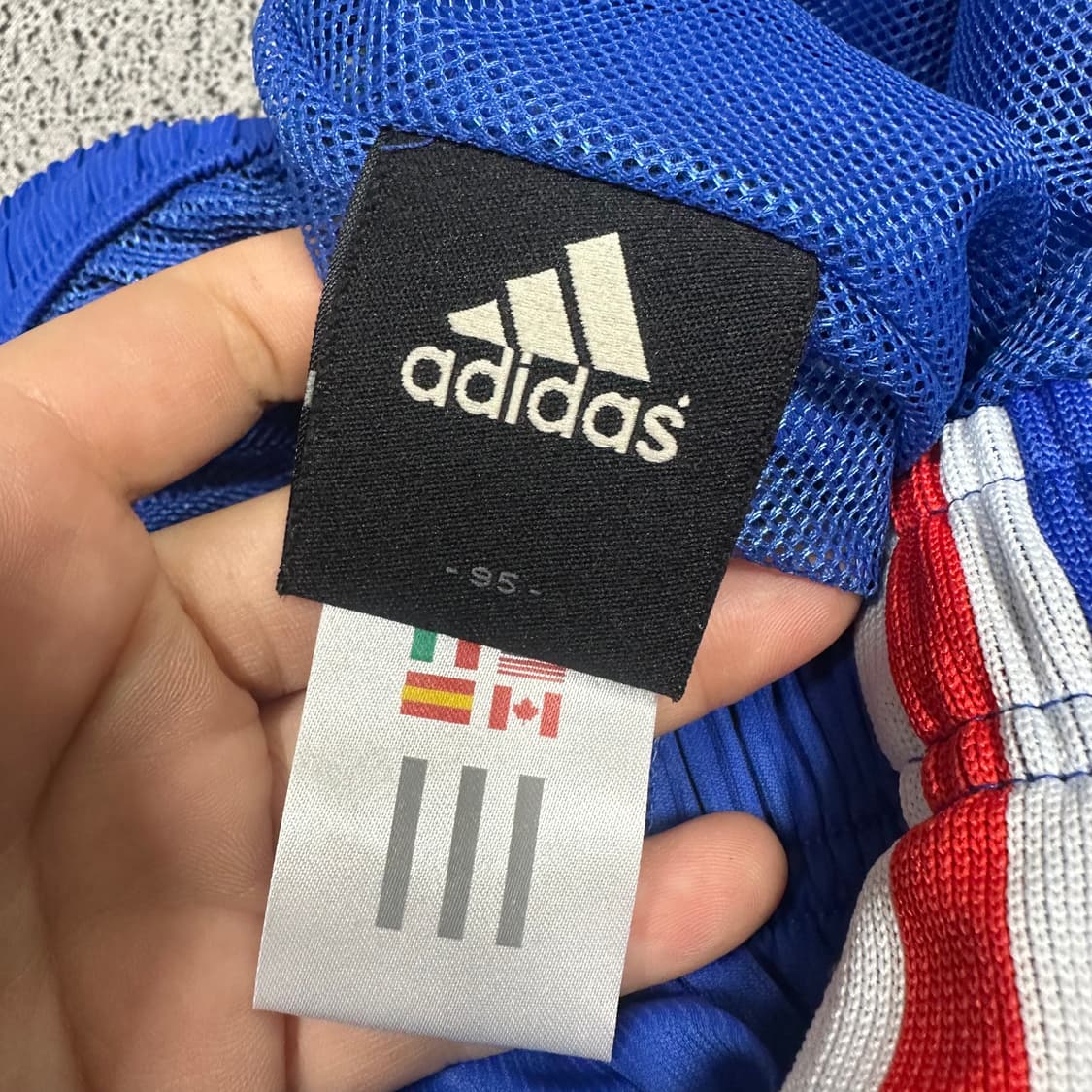 ✨ (세트) 아디다스 올드스쿨 건담 흰파 바람막이 세트 상XL 하M 상품이미지9