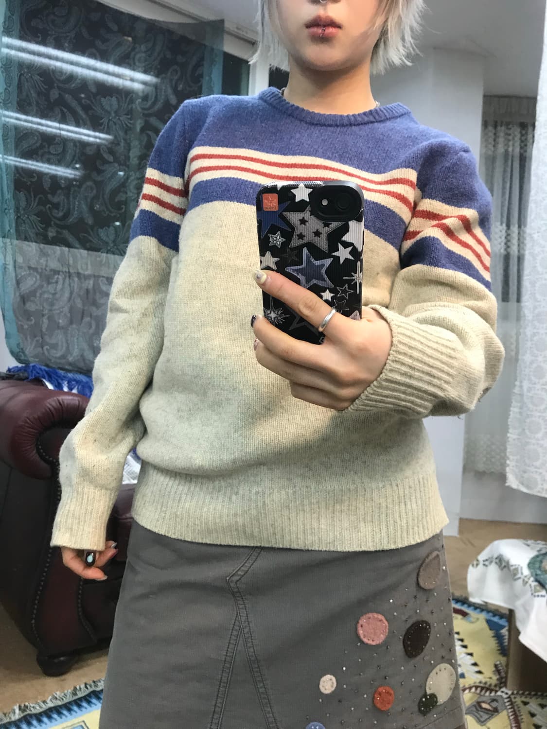 Homme by bee 빈티지 램스울 니트  상품이미지1