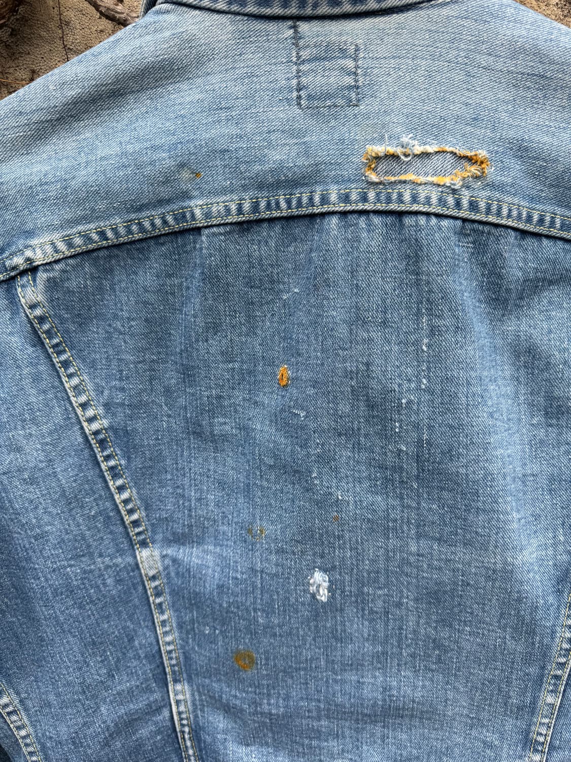 70s lee 빈티지 101-j 웨스턴 워크 데님 트러커 자켓 상품이미지7