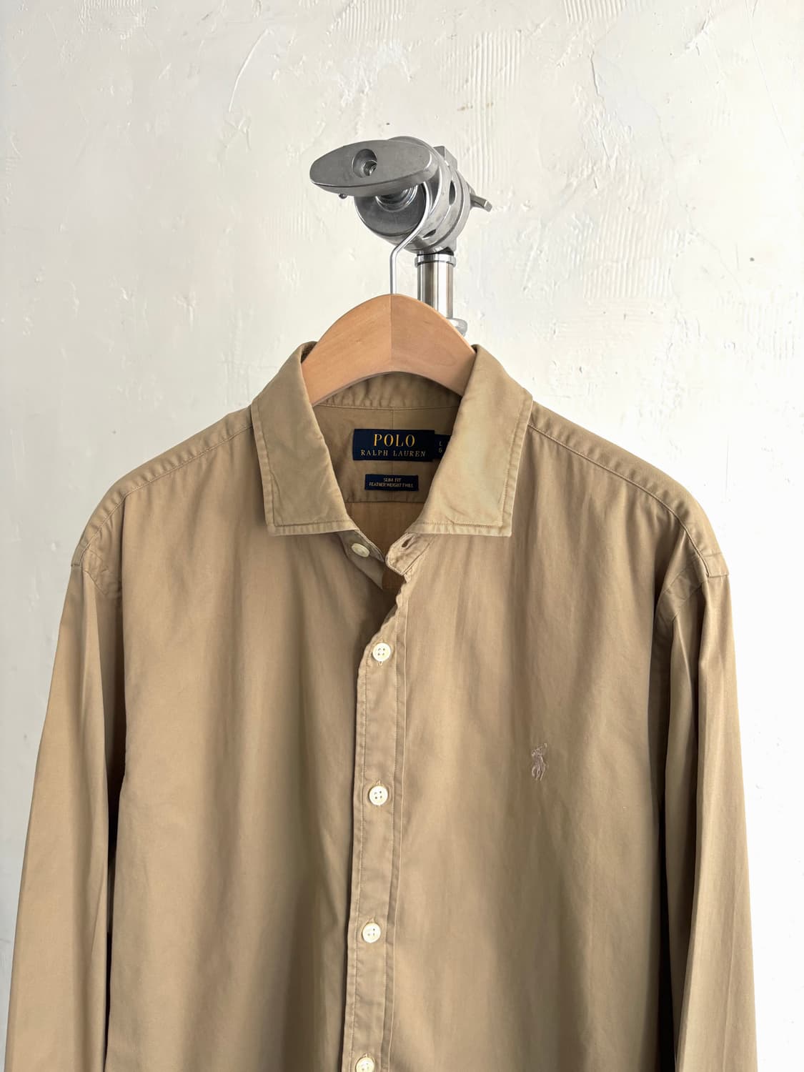 Polo 폴로 랄프로렌 QR신형 베이지 컬러 슬림핏 상품이미지2