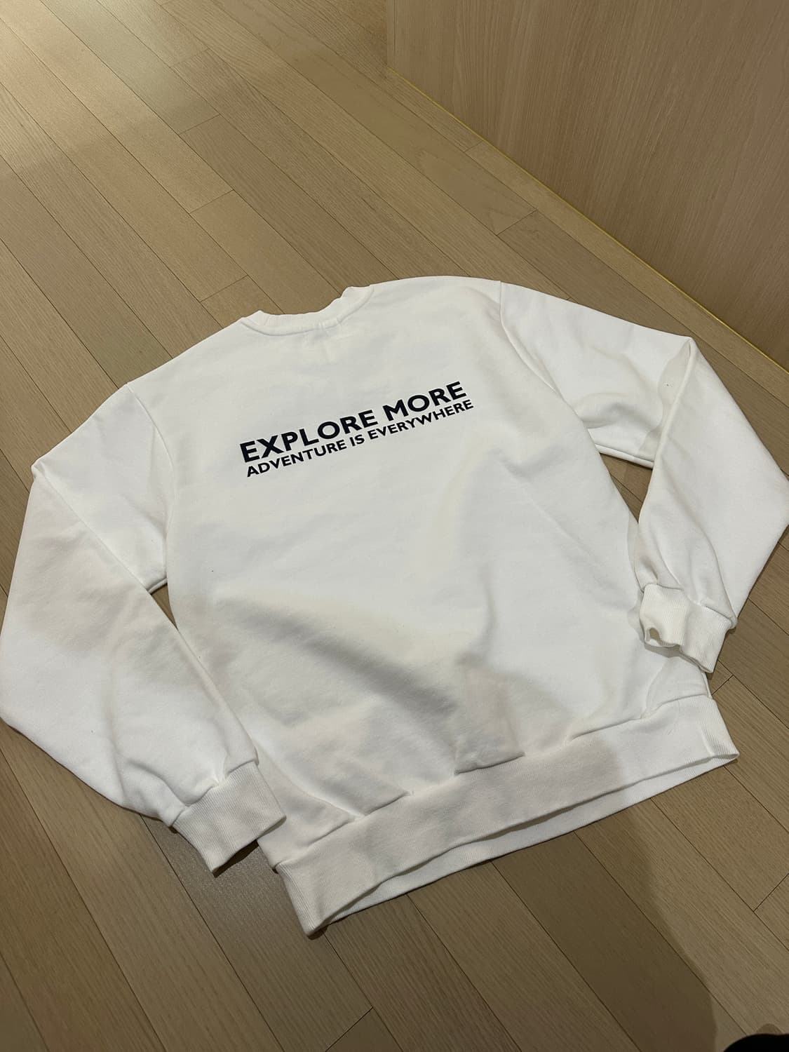 지프 맨투맨 화이트 95(M) 기모X 상품이미지5