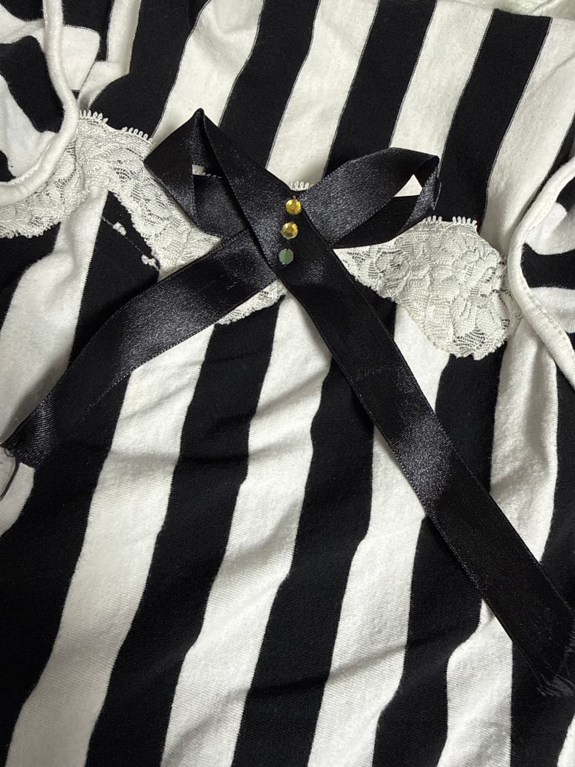 스트라이프 볼레로 티셔츠 상품이미지3