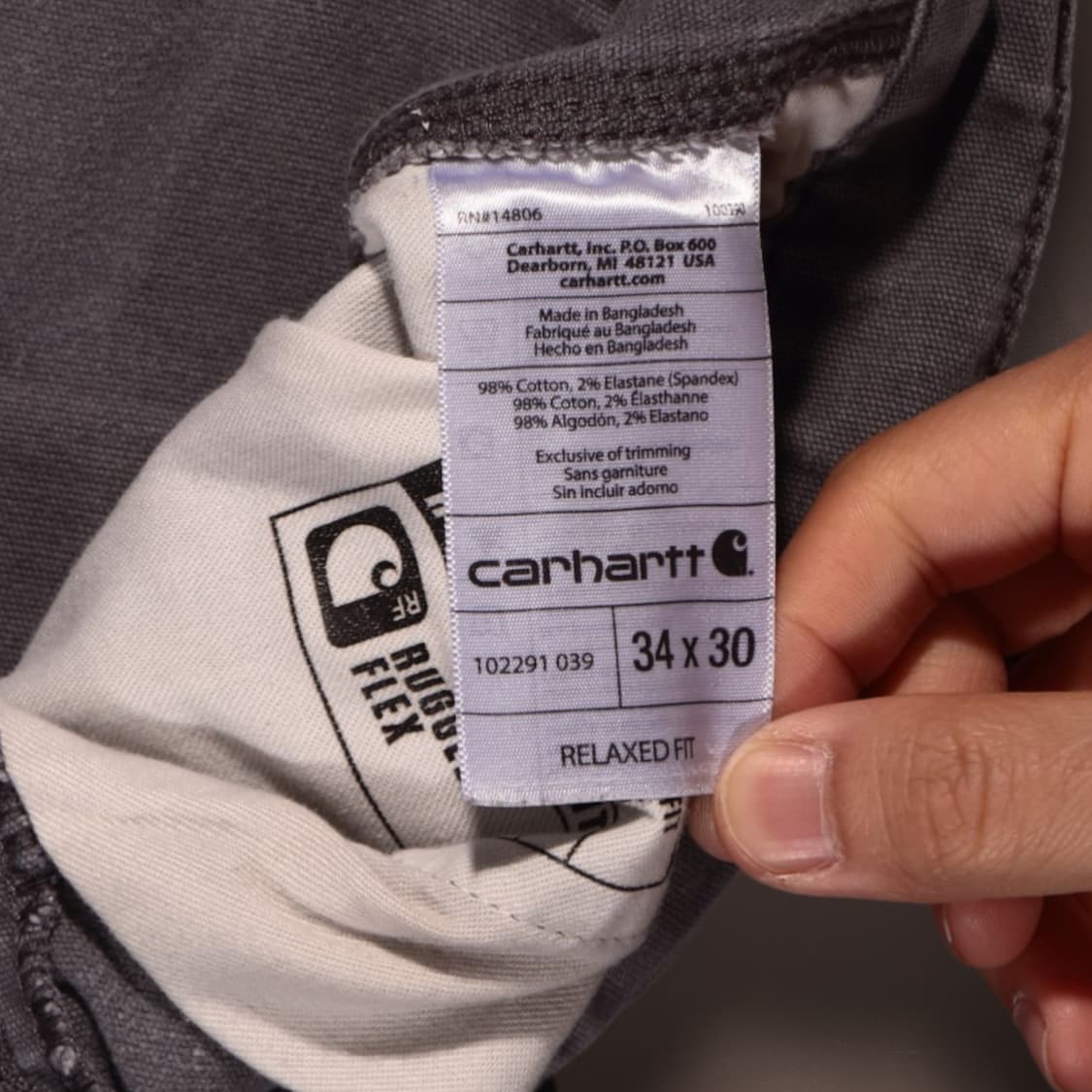  칼하트 카펜터 워크 팬츠 상품이미지5