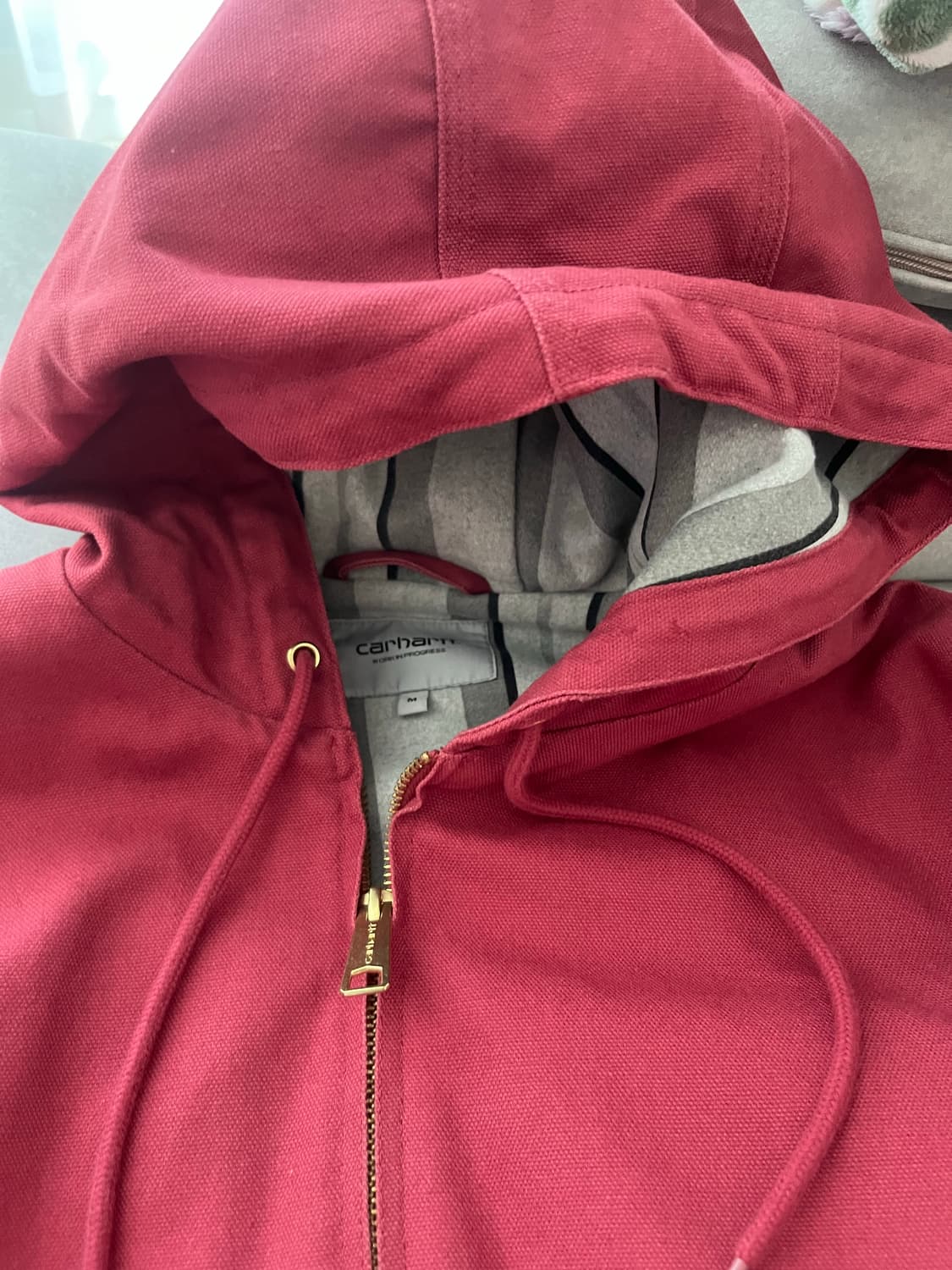 칼하트x아이앱 스튜디오 og 액티브 자켓 어스레드 컬러 상품이미지7