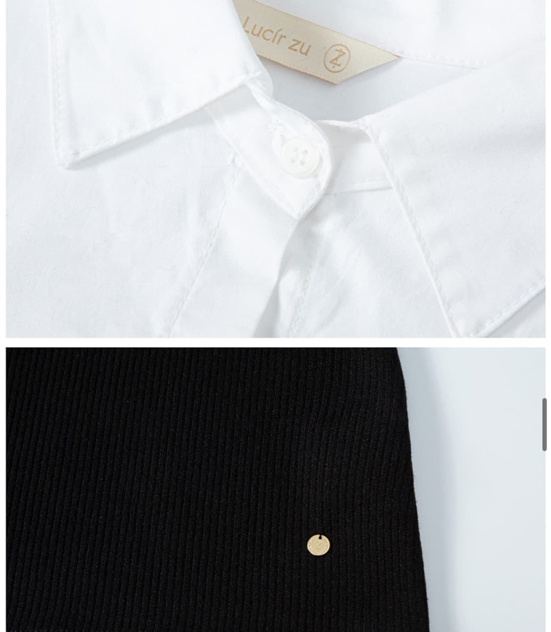 LUCIR ZU 루시르주 오프숄더 셔츠 탑 상품이미지4