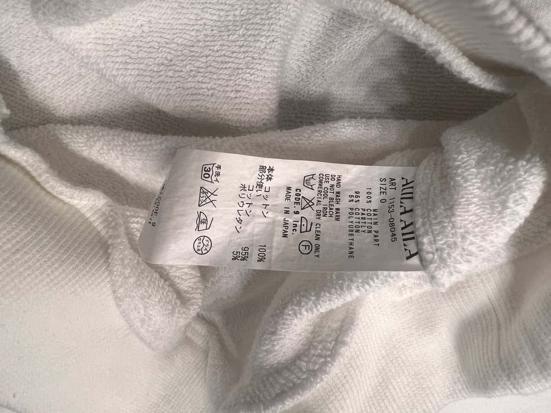 일본 브랜드 Aula Aila 쭈리 후디 상품이미지5