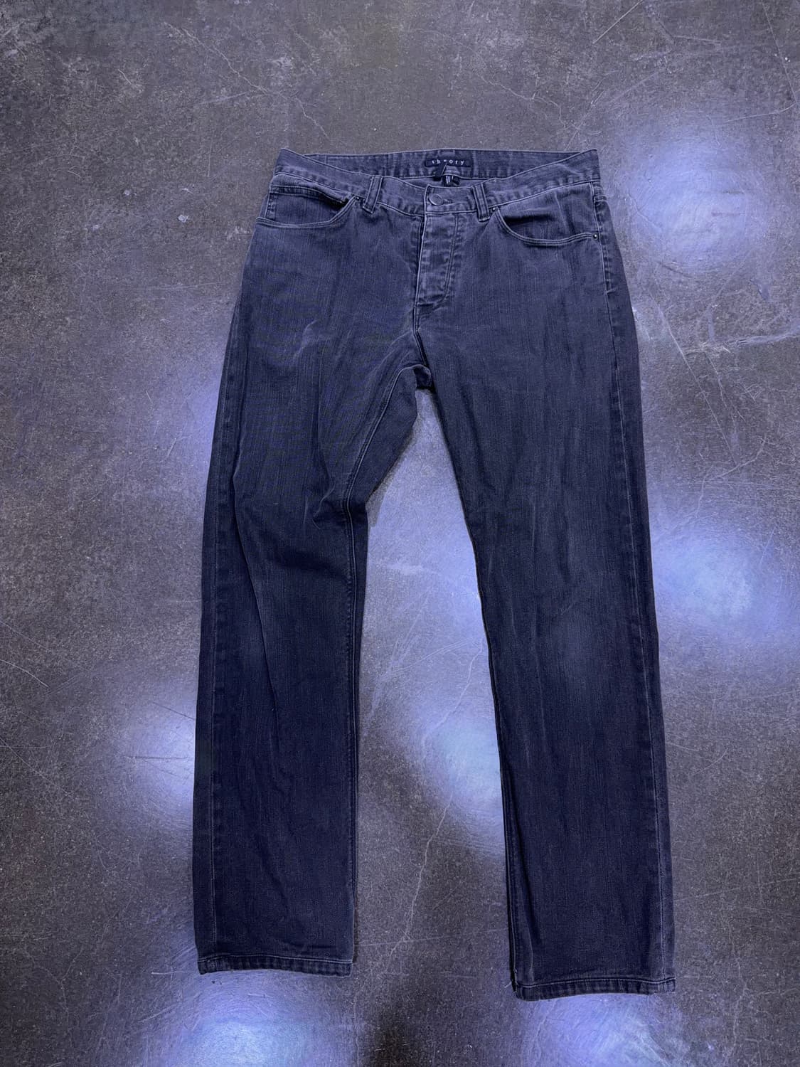 띠어리 라피 슬림핏 그레이 빈티지 워싱 데님팬츠 30 상품이미지1