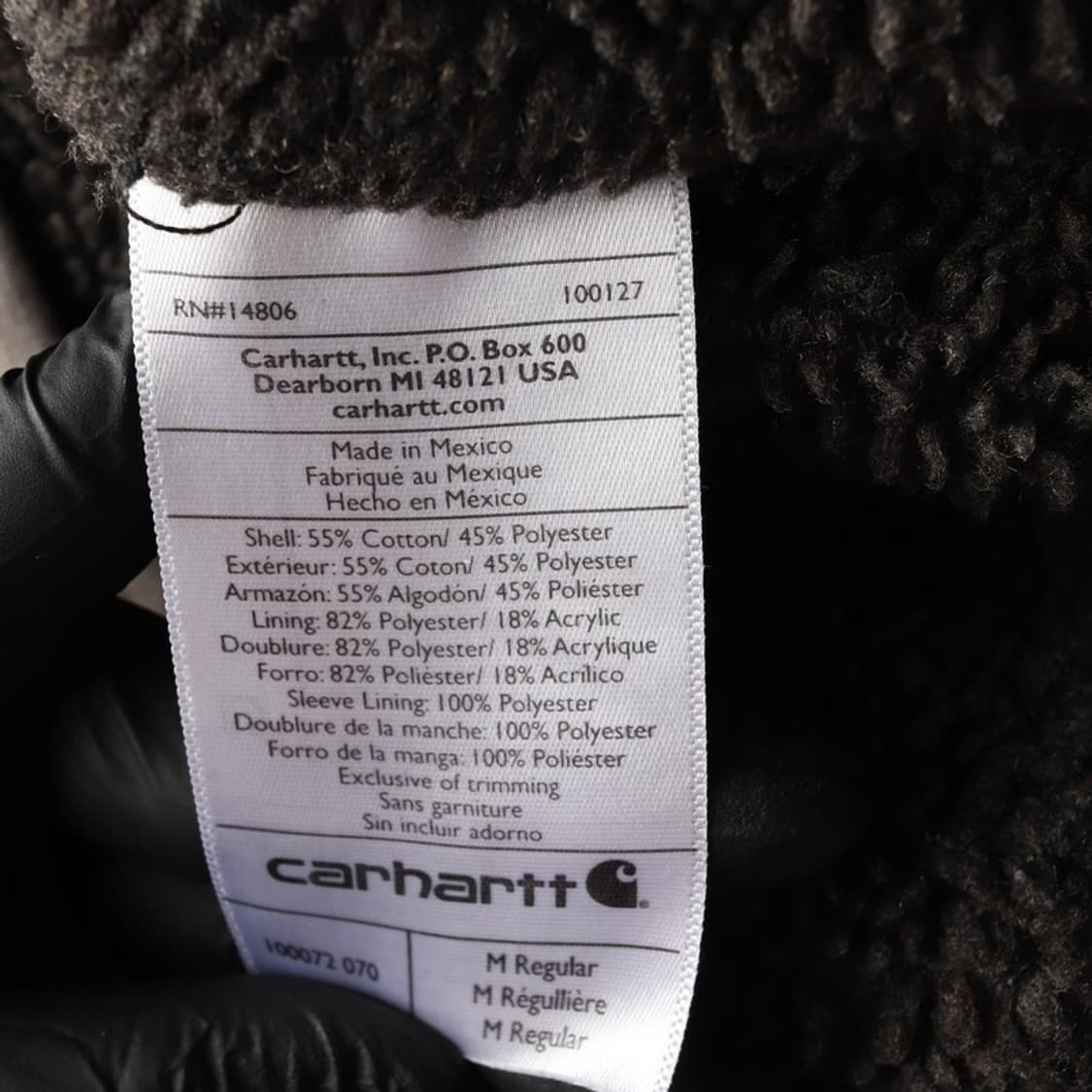 칼하트 쉐르파 후드집업 M 상품이미지7