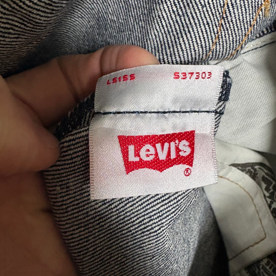 리바이스 501 스트레이트 생지 데님 팬츠 / W34, L30 상품이미지9