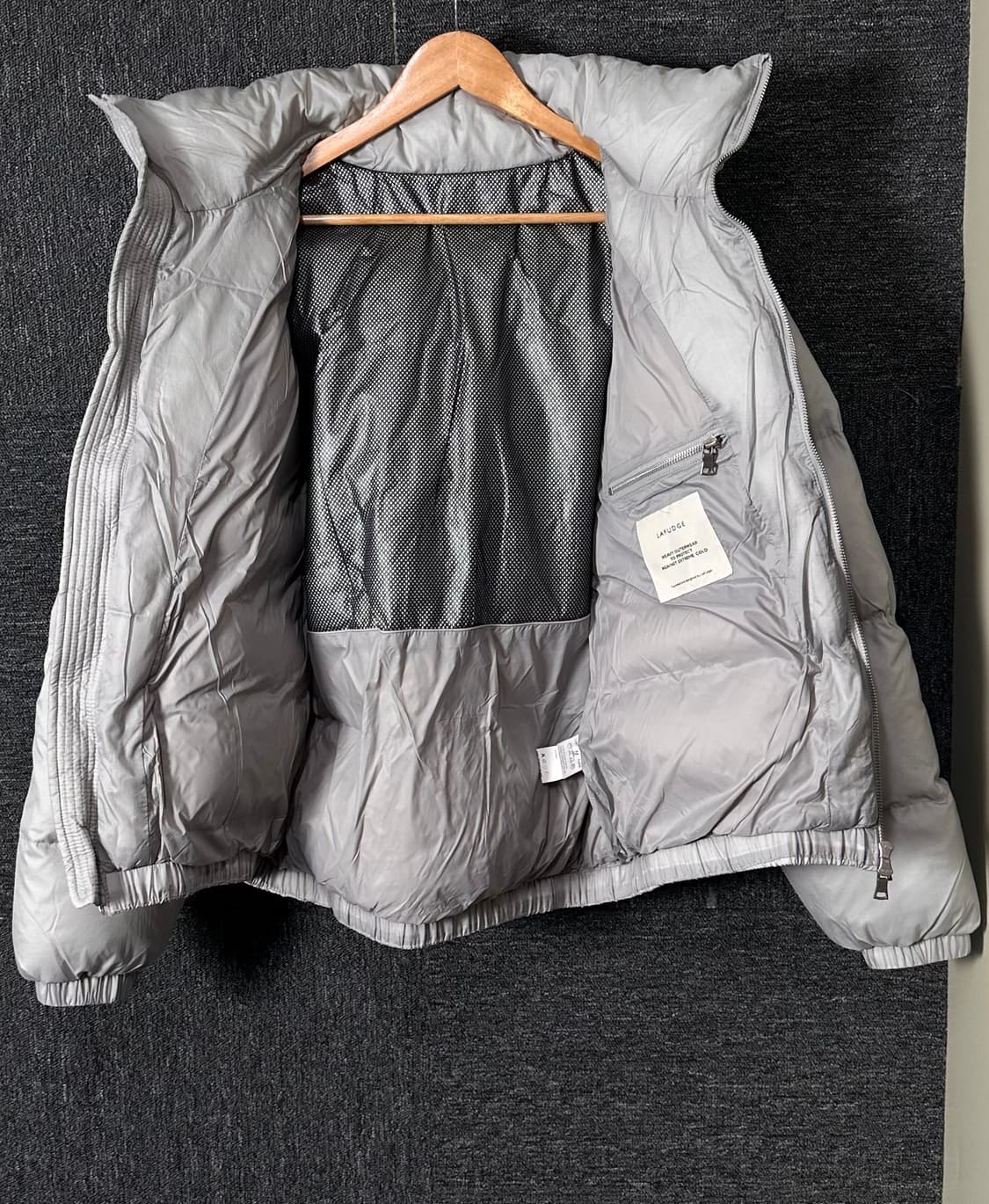라퍼지스토어 덕다운 숏패딩 그레이 M 상품이미지3