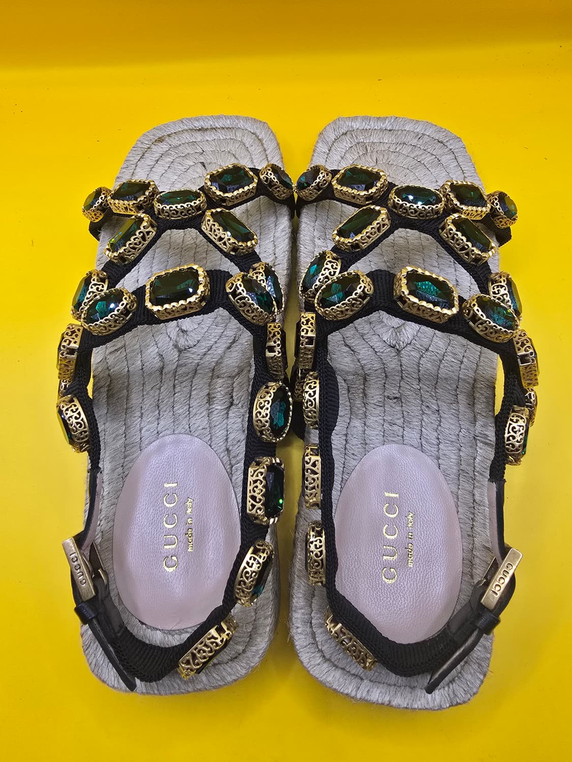 구찌 크리스탈 보석 샌들 36.5 (240) 상품이미지4