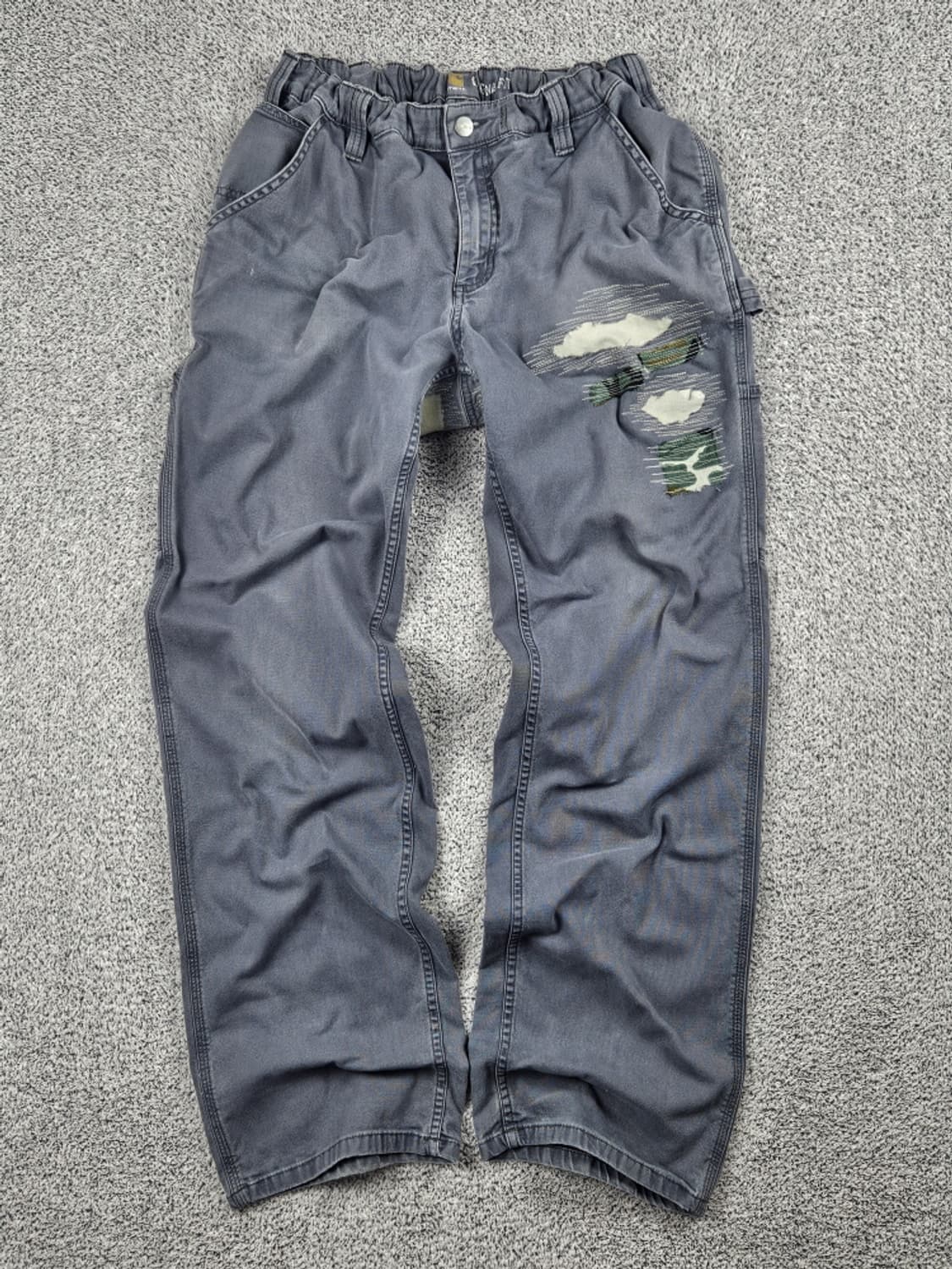 칼하트 리페어 밴딩 커스텀 카펜터 팬츠 (38X32 추정) / 10555 상품이미지3