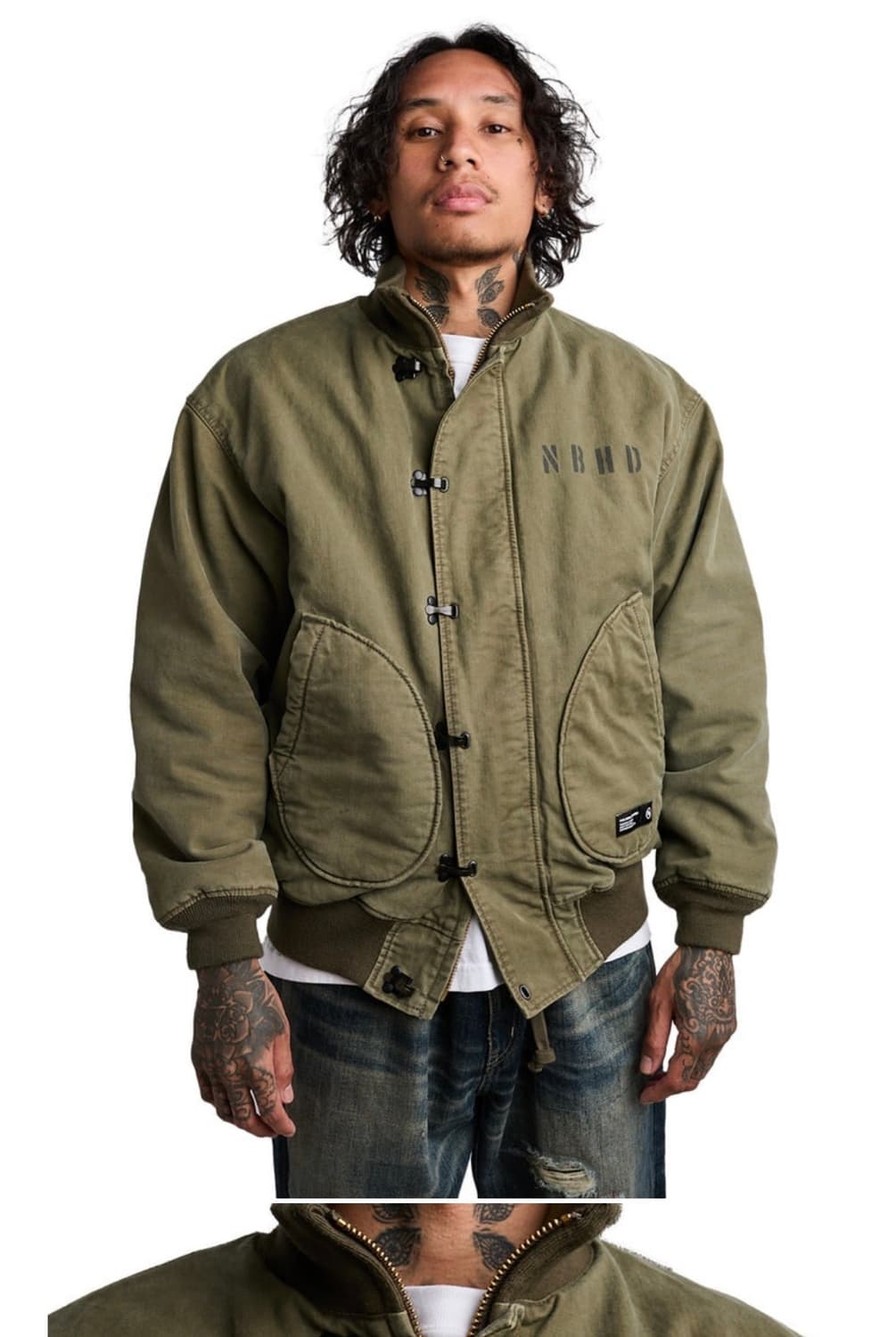 네이버후드 덱자켓 / NBHD 밀리터리 마린 상품이미지6