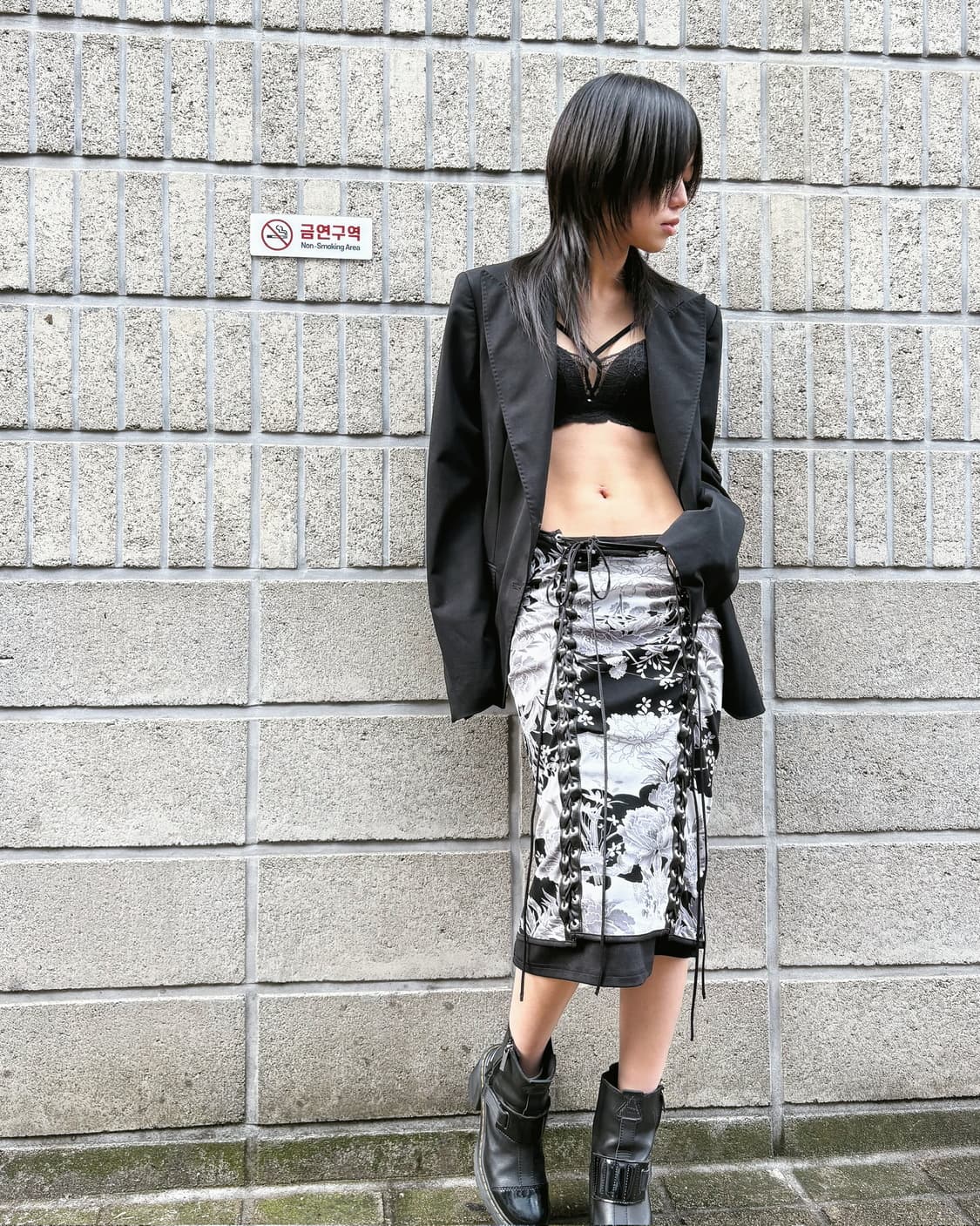 오즈온 아일렛 매쉬 오리엔탈 스커트 상품이미지3