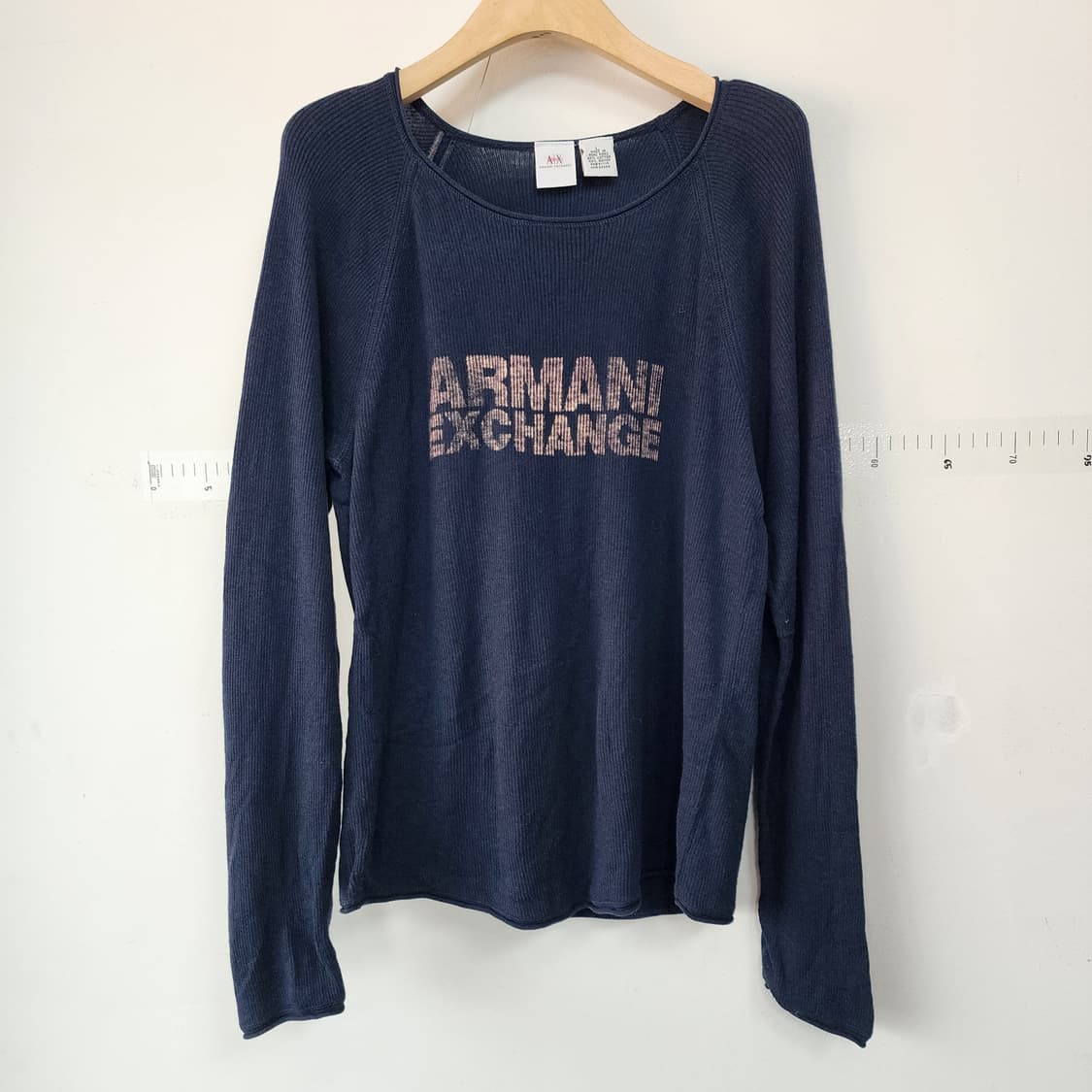 아르마니 네이비 긴팔 티셔츠 상품이미지1