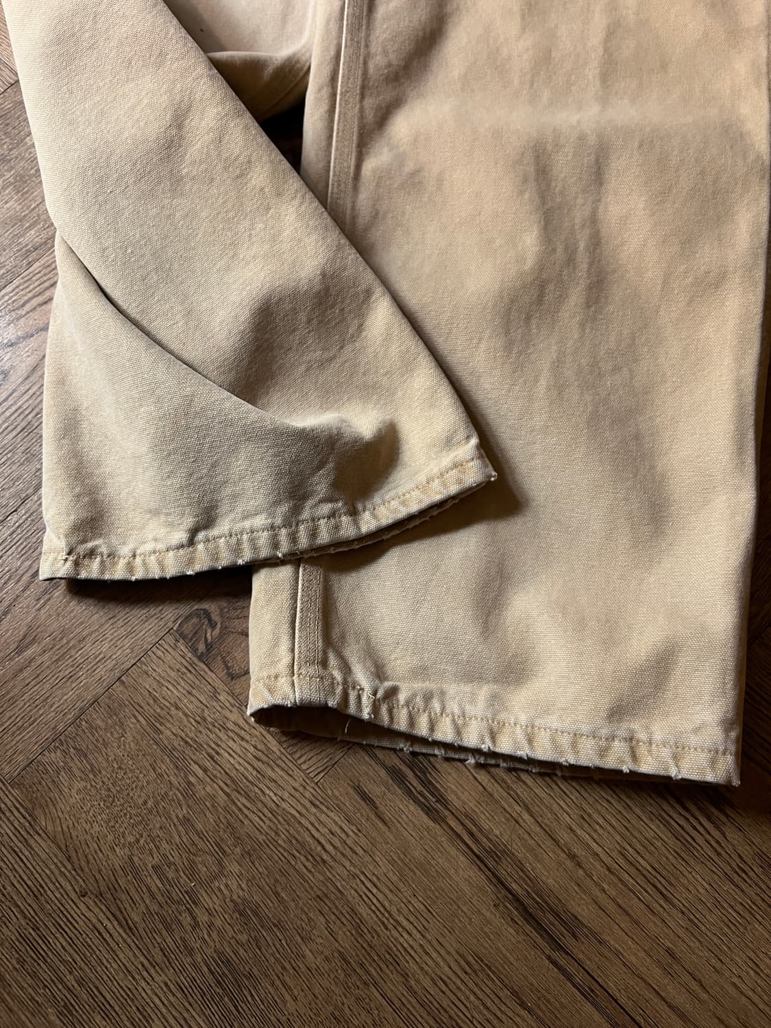 [36]칼하트 USA WET 밀 베이지 싱글니 워크팬츠 상품이미지5