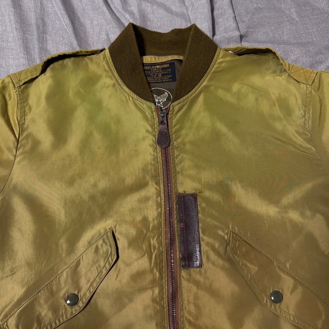 [38]버즈릭슨 L-2 올리브 항공점퍼 상품이미지3