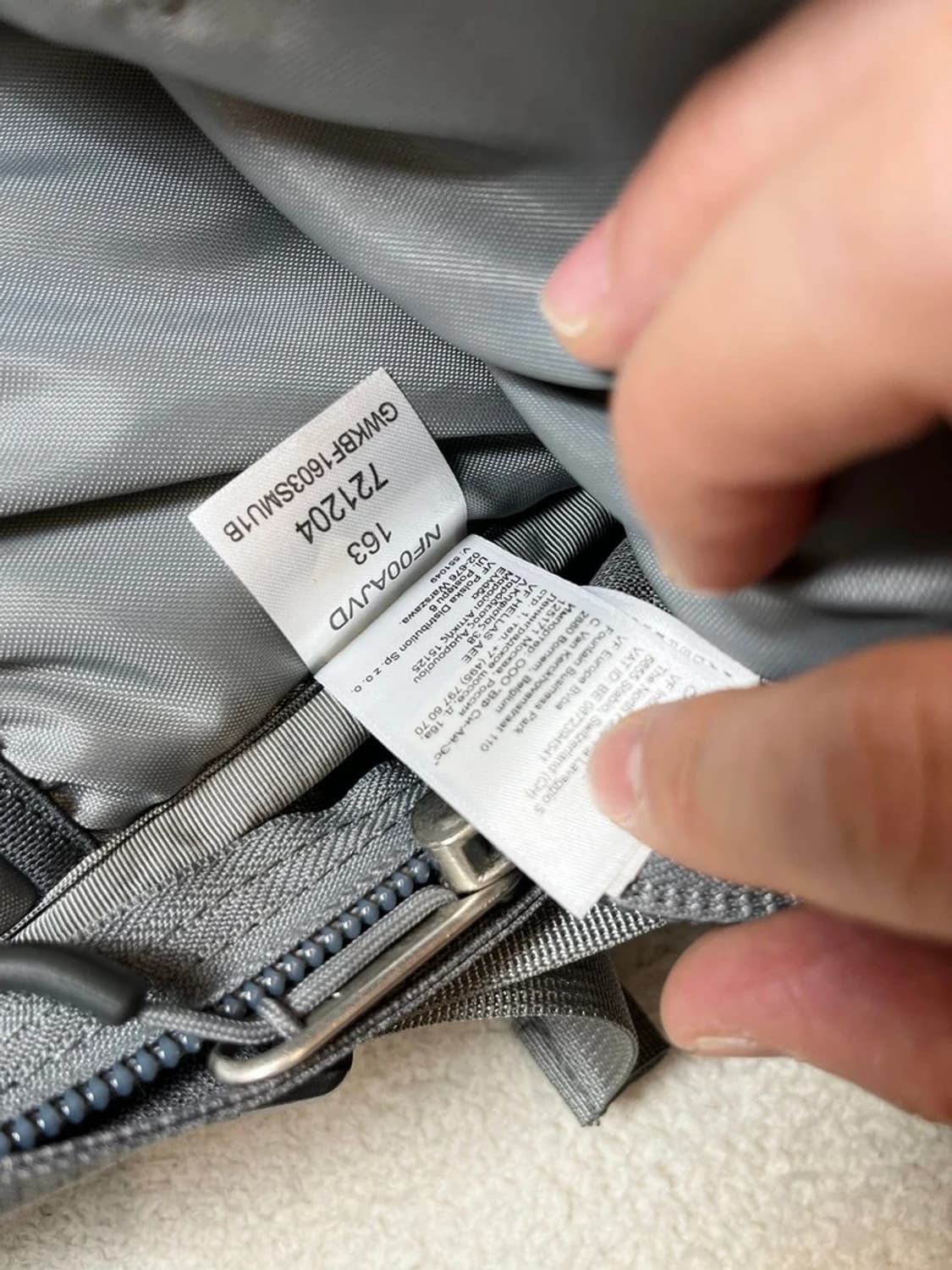 노스페이스 핫샷 그레이 배색 백팩 Q1279 상품이미지9