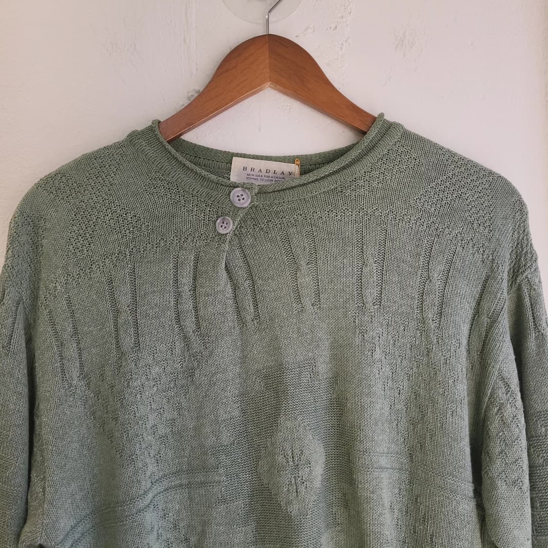 Bradlay 투버튼 면니트(made in Japan) 상품이미지3